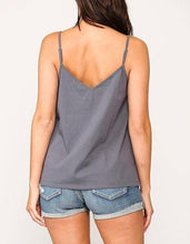 Load image into Gallery viewer, Everyday Eyelet Cami Top (SLATE GRAY) - The Turquoise Tulip Boutique 
