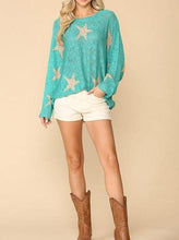 Load image into Gallery viewer, Take Me To The Rodeo Round Neck Sweater Top - The Turquoise Tulip Boutique 
