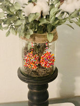 Load image into Gallery viewer, Beaded Pom Earrings (Multi) - The Turquoise Tulip Boutique 
