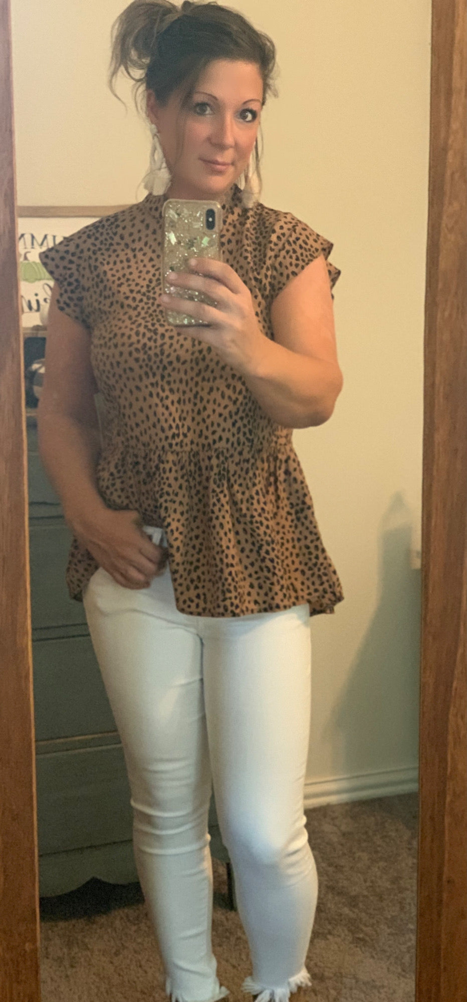 Flutterby Leopard Top